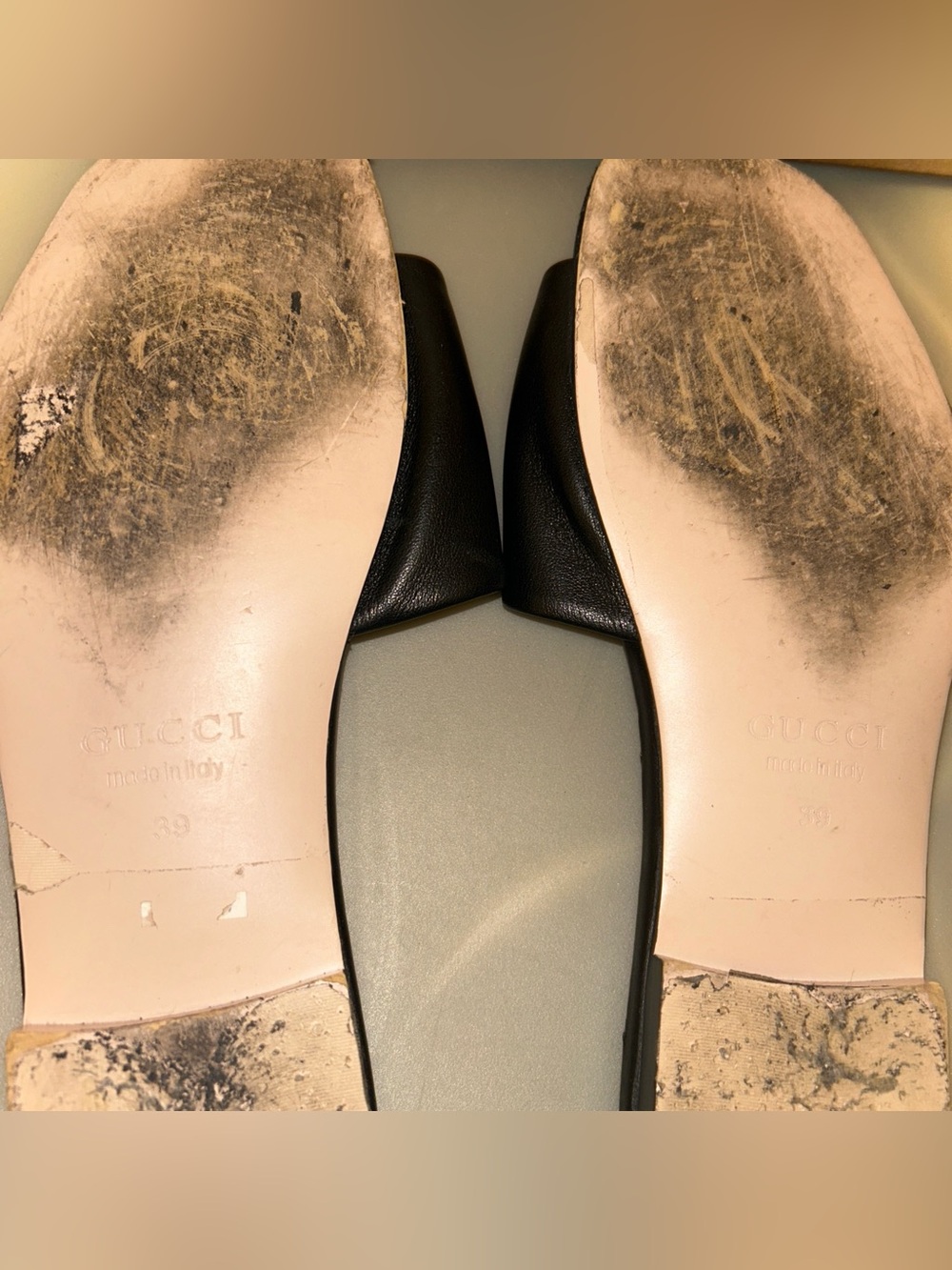 Gucci Black Crystal Buckle Slide Sandals - Women's 39 US 8 - Picture 7 of 7